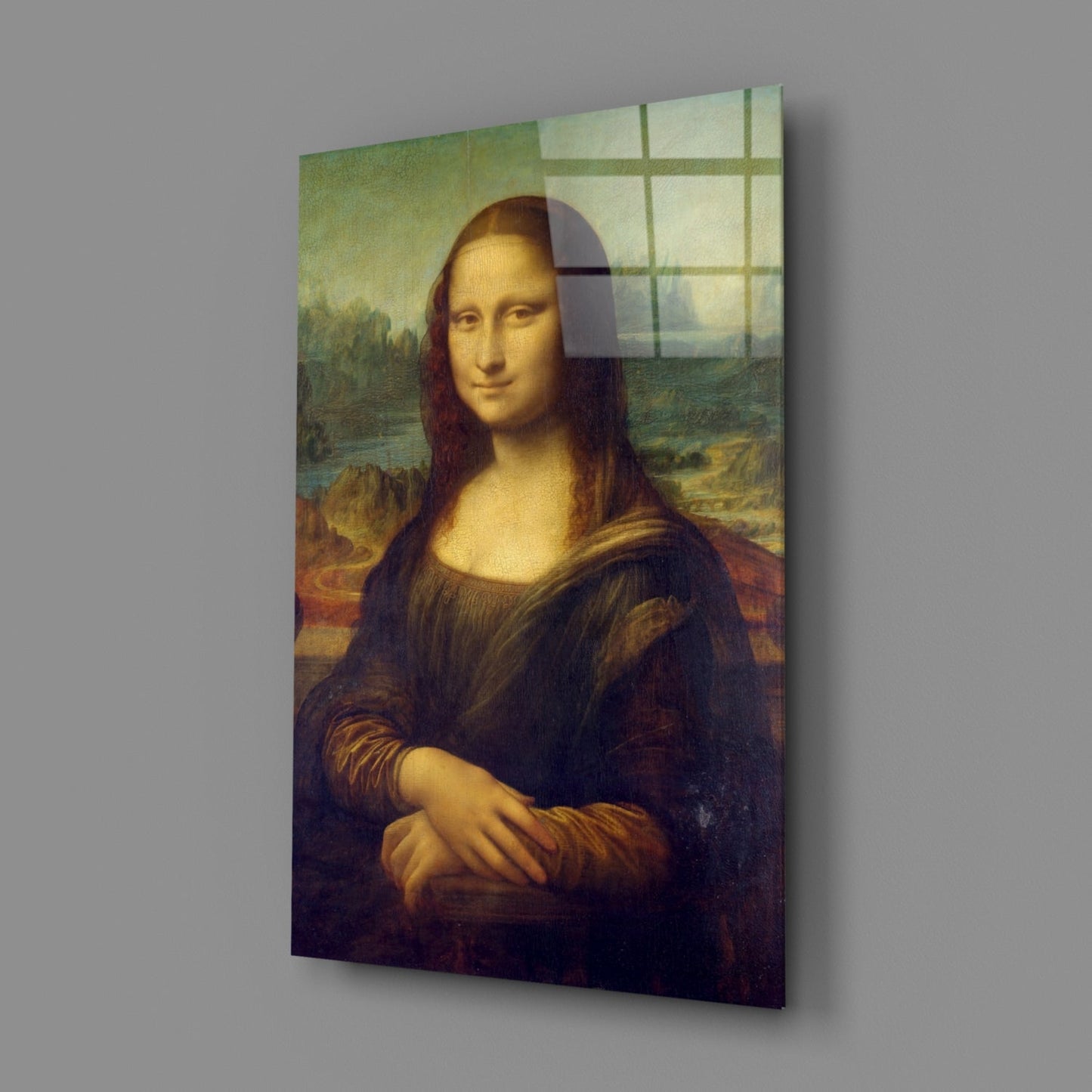 Mona Lisa Glass Wall Art-2