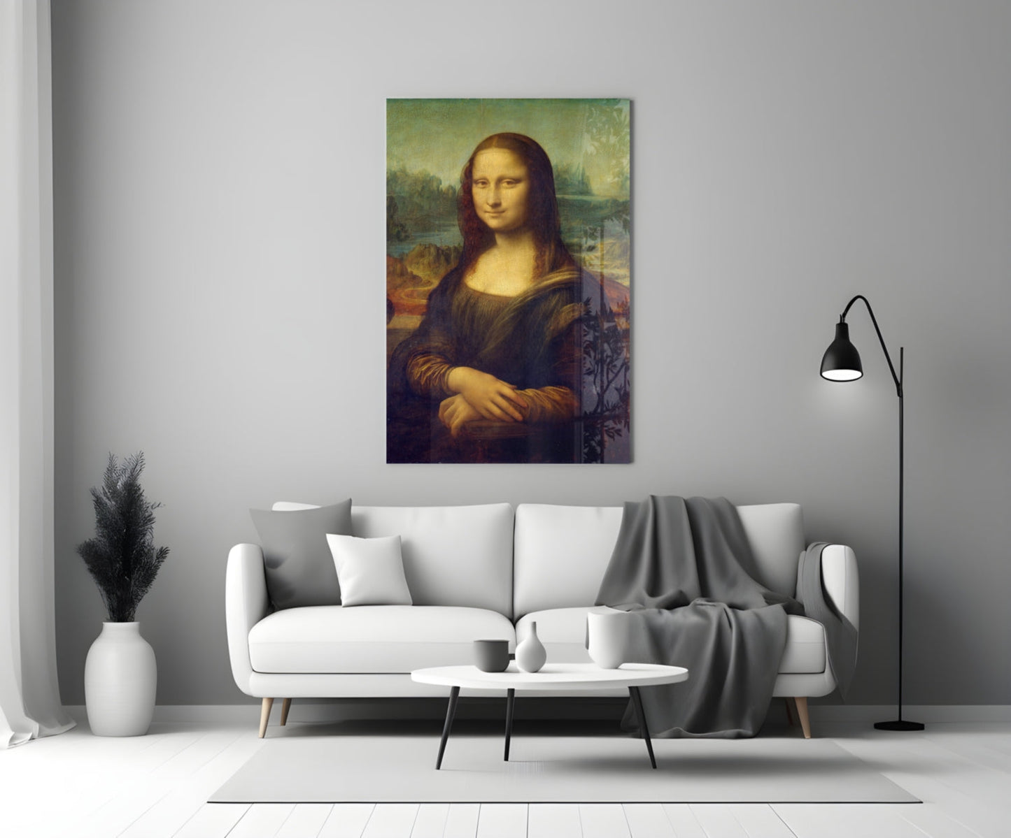 Mona Lisa Glass Wall Art-3