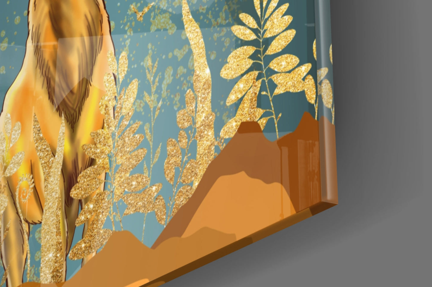 Deer Glass Wall Art