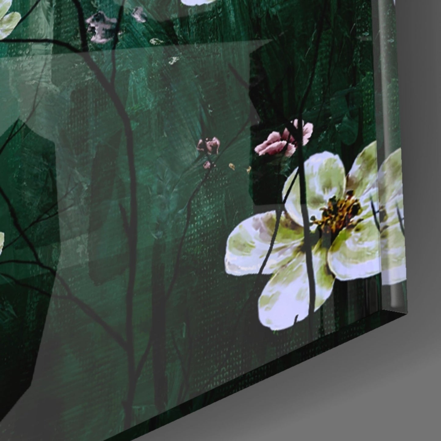 Daisies Glass Wall Art
