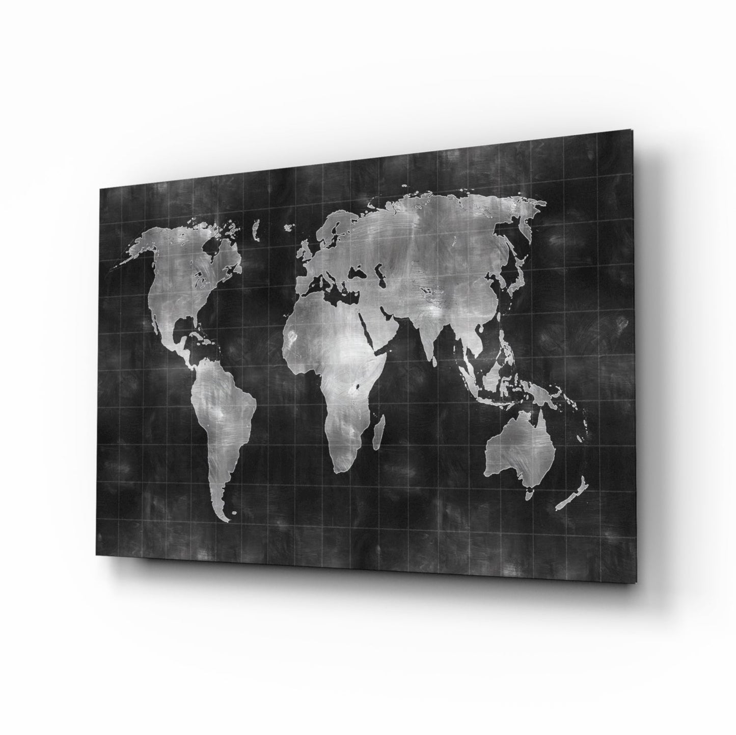 World Map Glass Wall Art-0