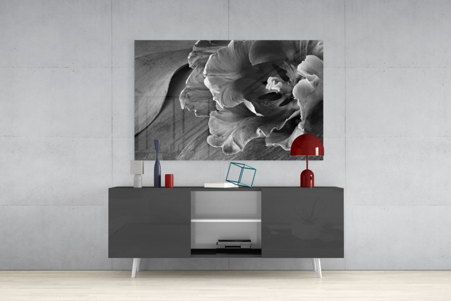 Flower Glass Wall Art