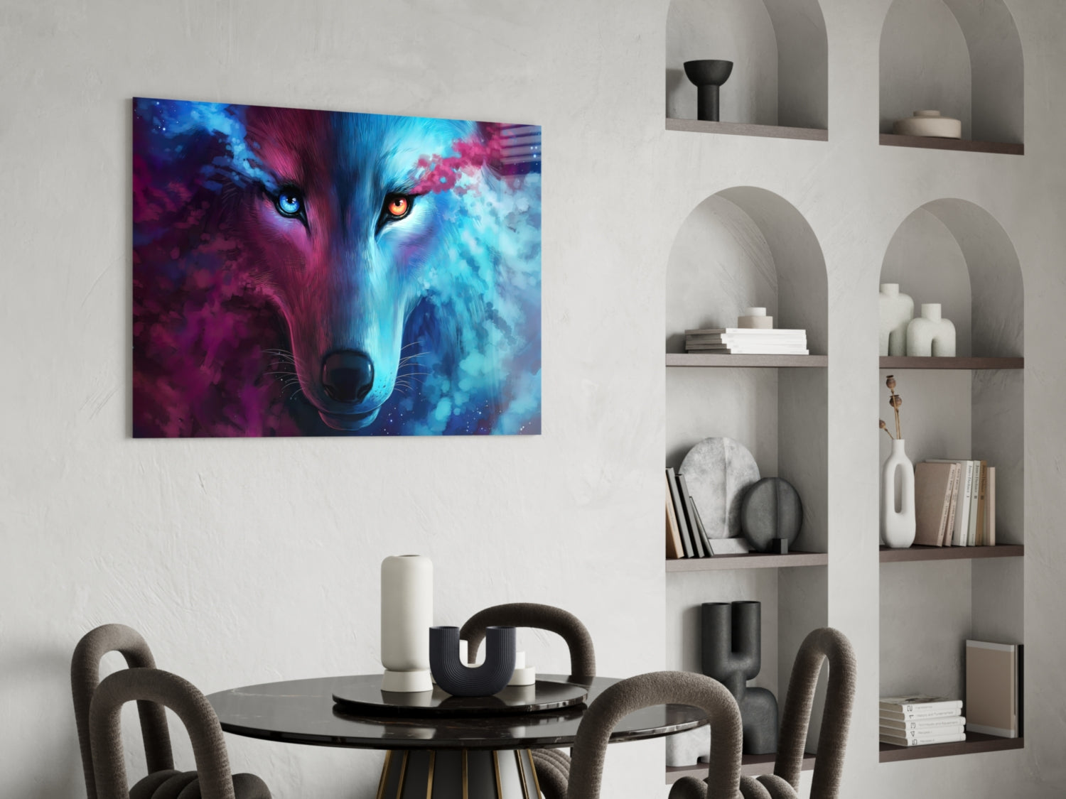 Wolf Glass Wall Art-4