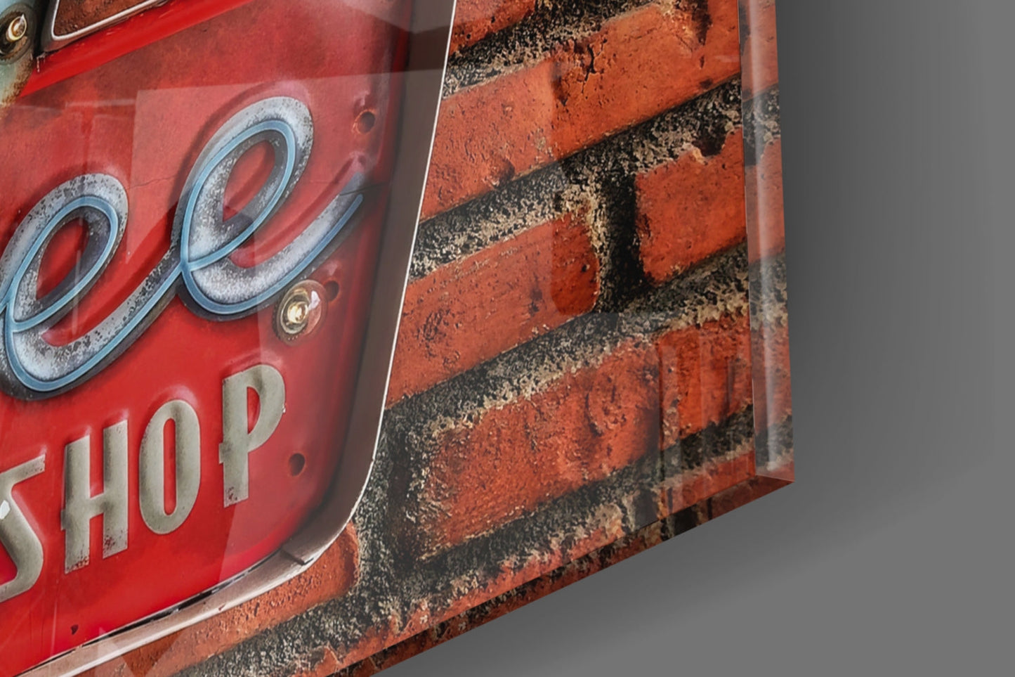 Hot Coffee Glass Wall Art