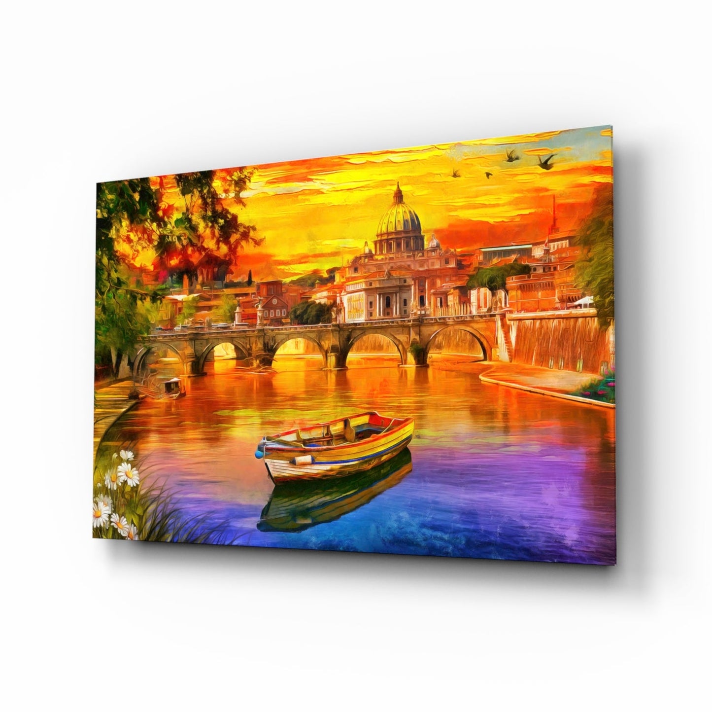 St. Peter's Basilica Glass Wall Art
