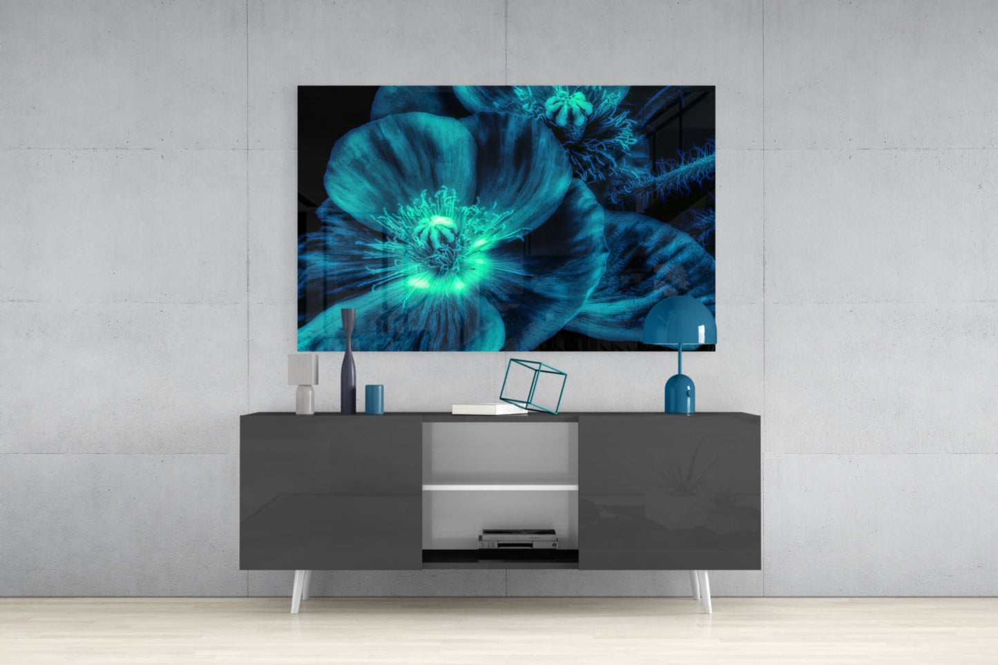 Malvales Flower Glass Wall Art