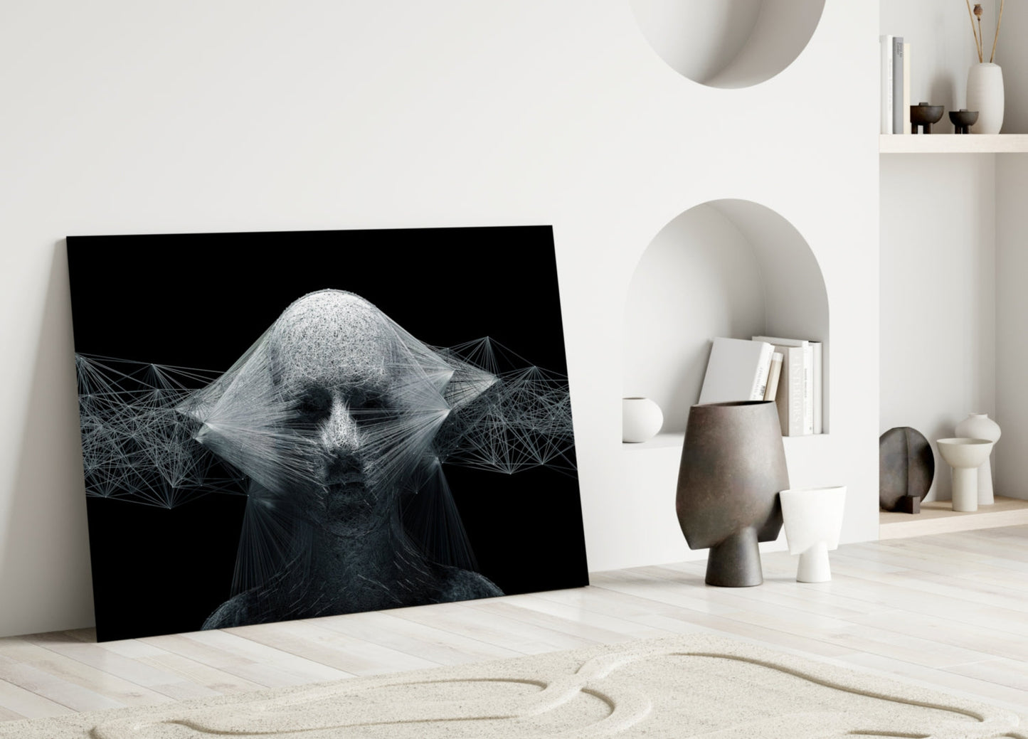 Self Glass Wall Art