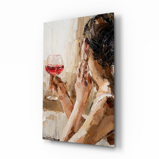Wine and Women Glass Art-0
