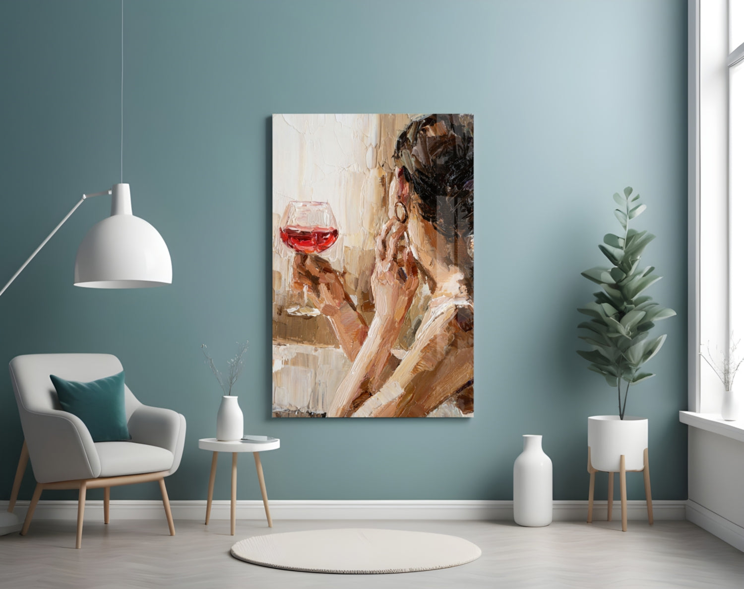 Wine and Women Glass Art-3