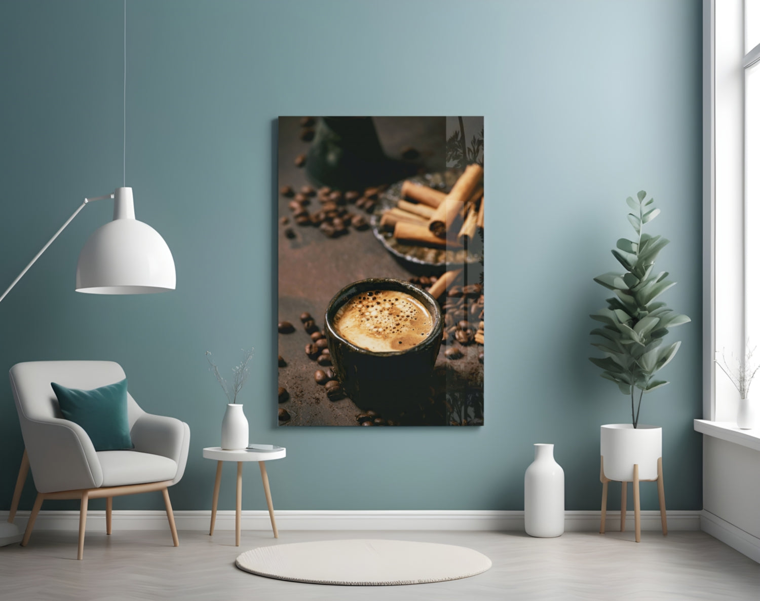 Cinnamon Coffee Glass Art-3