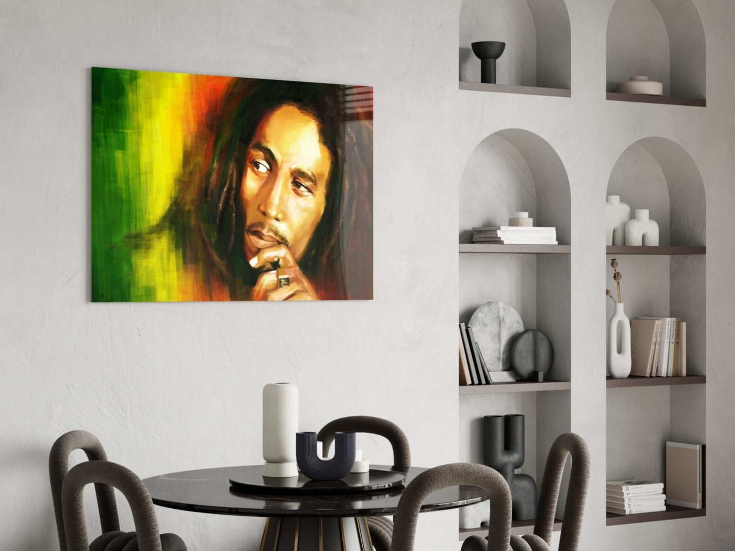 Bob Marley Glass Wall Art-4