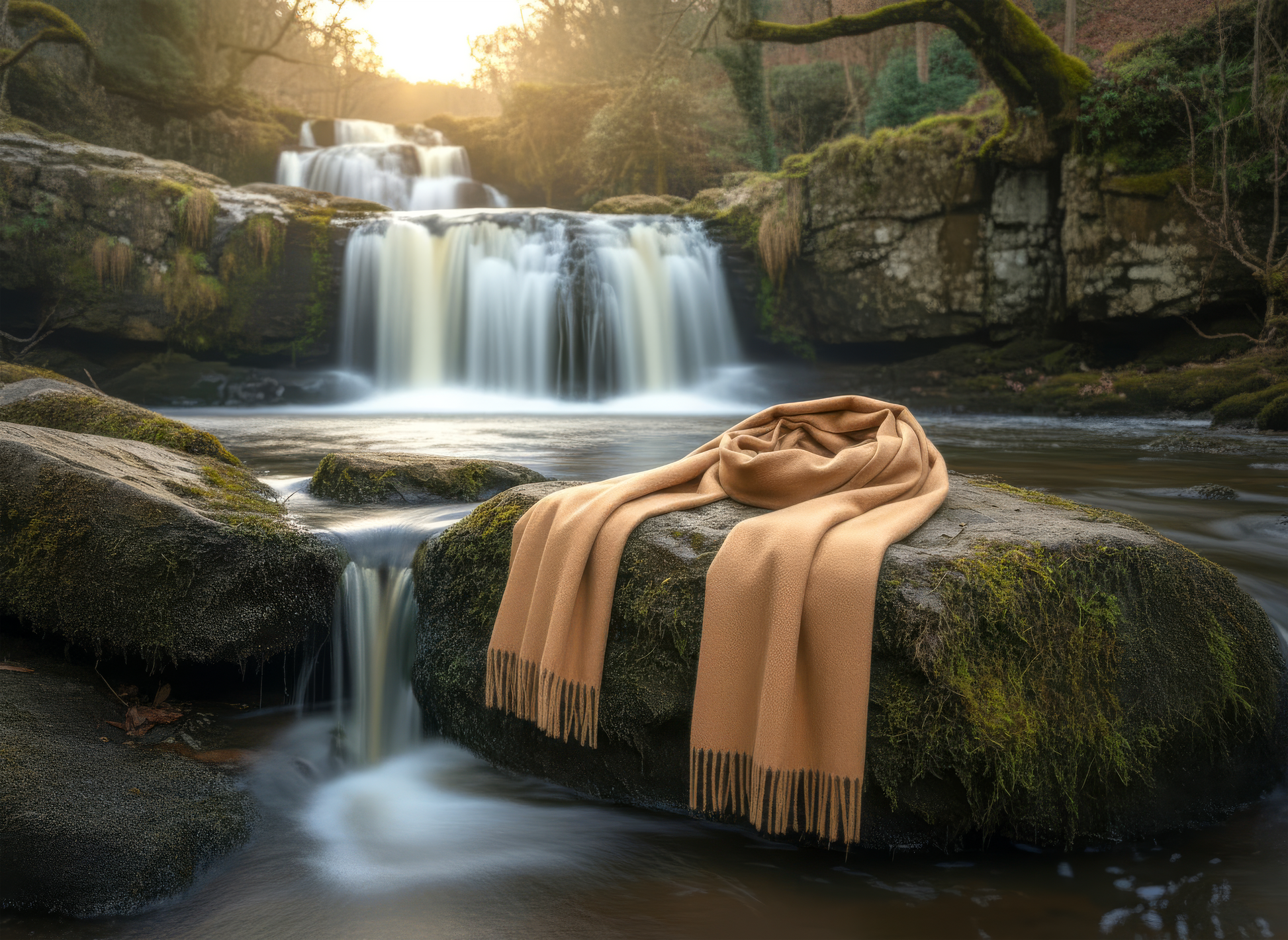 Camel Cashmere Scarf-3
