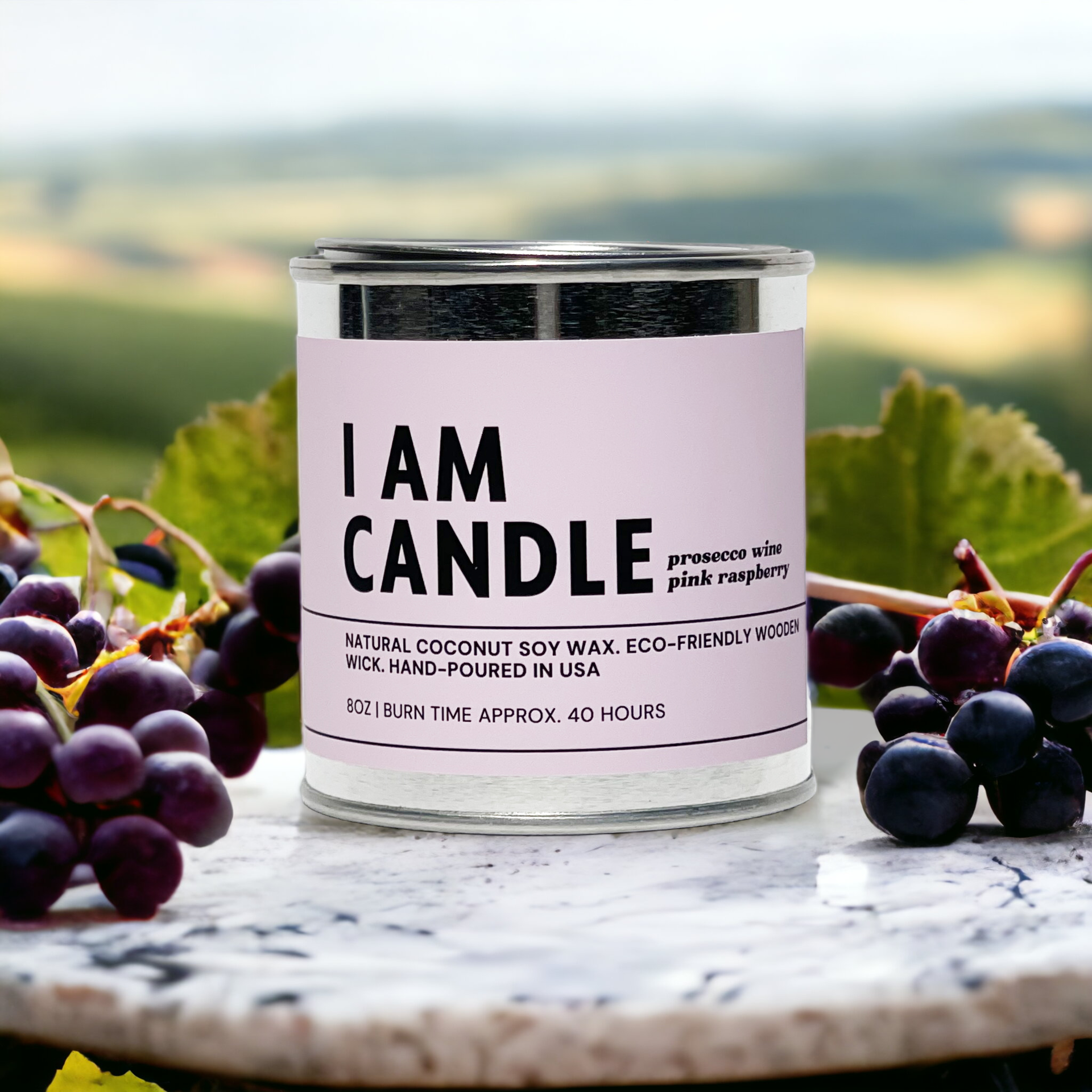 I Am Candle - Pink Raspberry-0