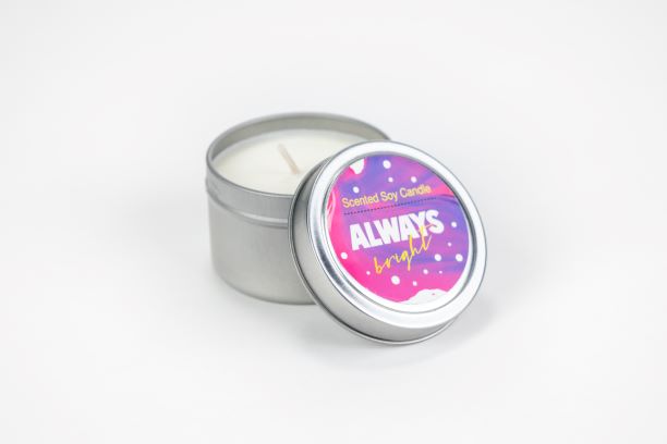 Trio of Tin Soy Candle - Scented with Bergamot and Lavender Essential oils-2