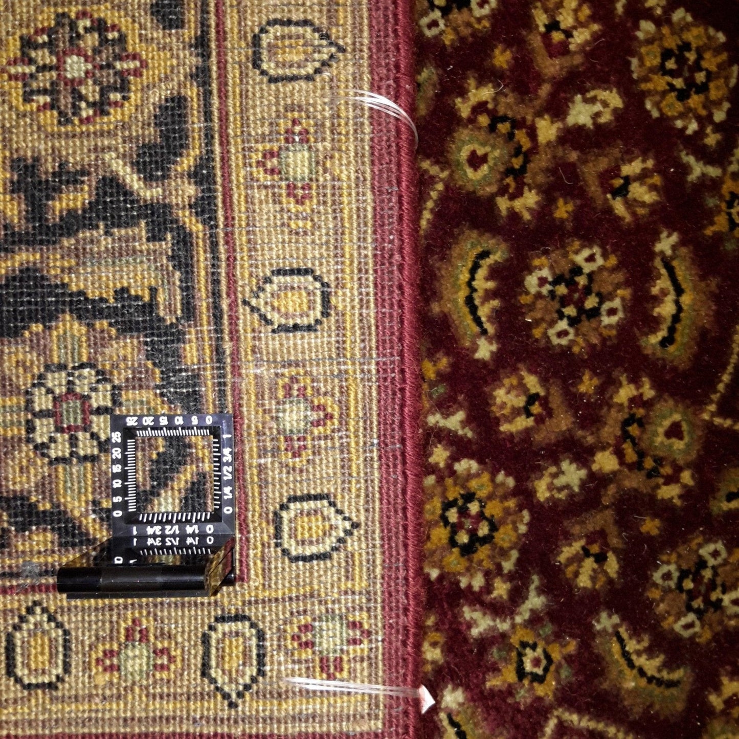 Canvello Hand Made Traditional All Over Indo Herati Rug - 4'0'' X 6'1''-2