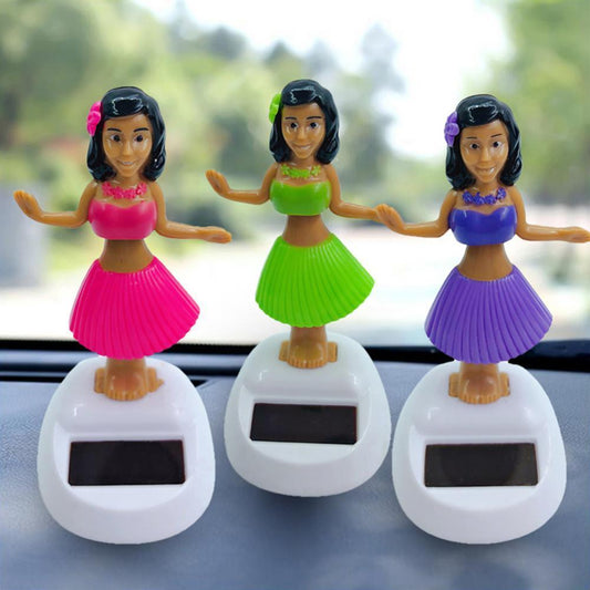 Car Decoration Dancing Doll Car Accessories Solar Power Toy Shaking Head Hawaii Swinging Animated Girl Car Ornament Car-styling Car Accessories Solar Power Toy Shaking Head Dancing Doll Car Accessories