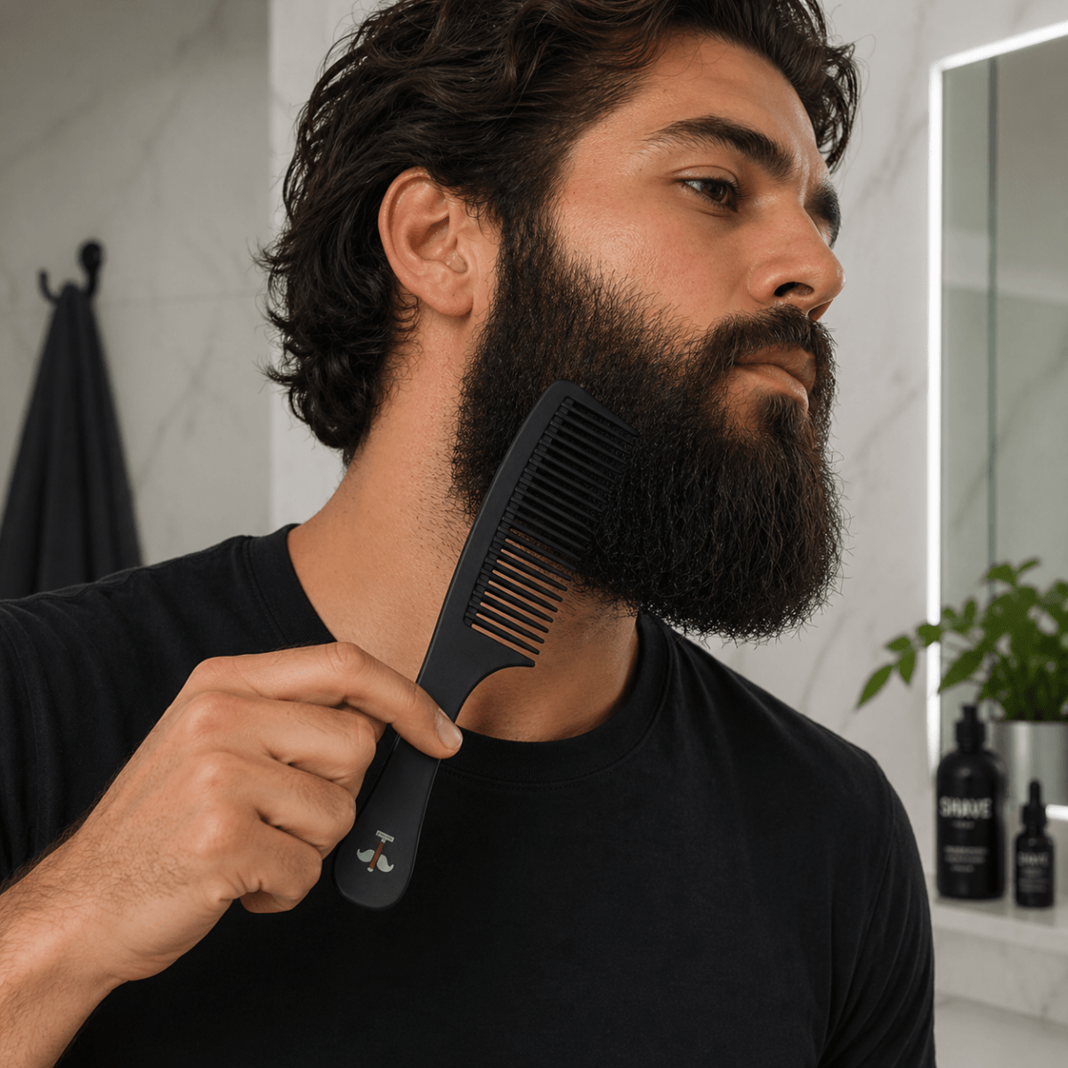 Carbon Wide Tooth Comb