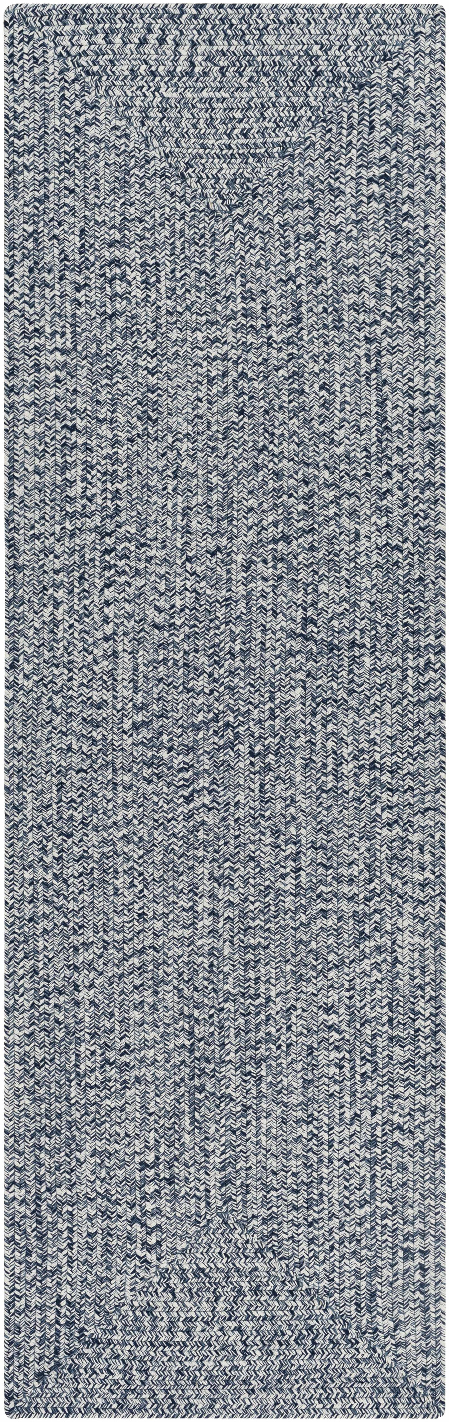 Blue Braided Faux Jute Rug-6