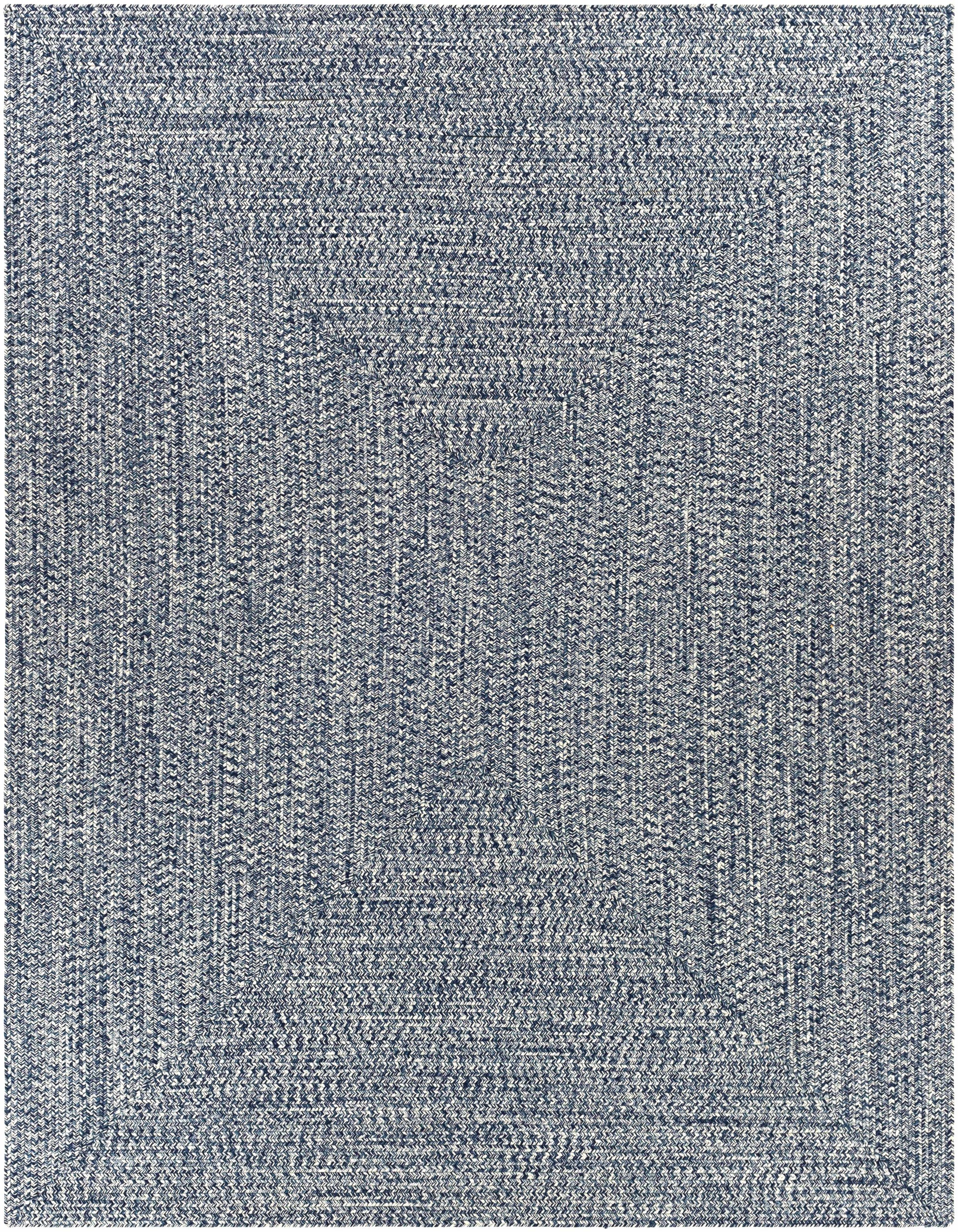 Blue Braided Faux Jute Rug-0