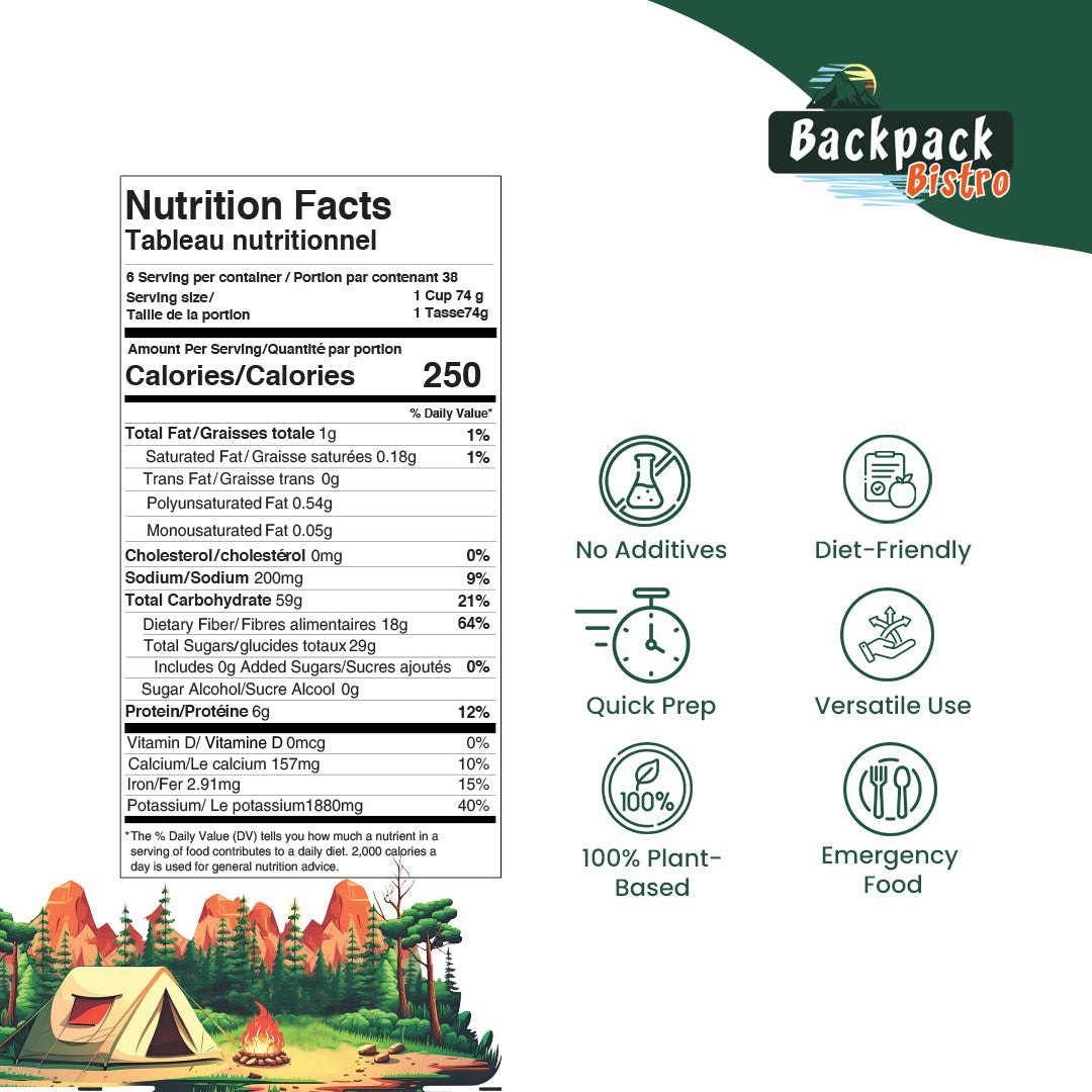 Backpack Bistro Dehydrated Shredded Carrots 14.8 oz (420 g)-1