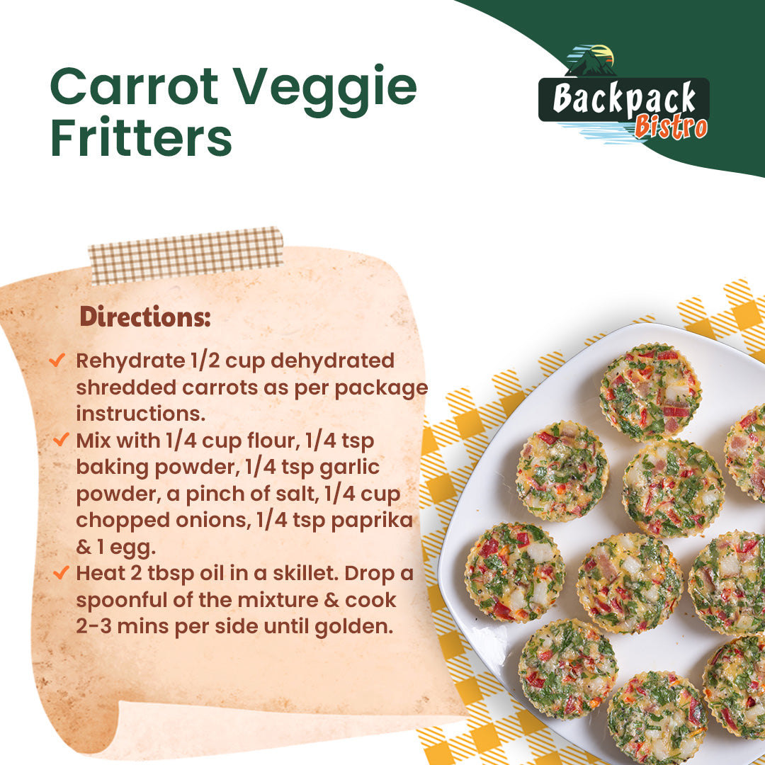 Backpack Bistro Dehydrated Shredded Carrots 14.8 oz (420 g)-2