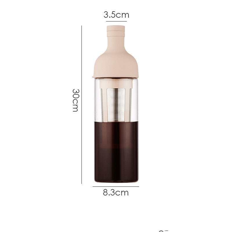 Glass Coffee Pot Mocha Cold Brew Cafetera Filter Coffee Pot Tea Infuser-5