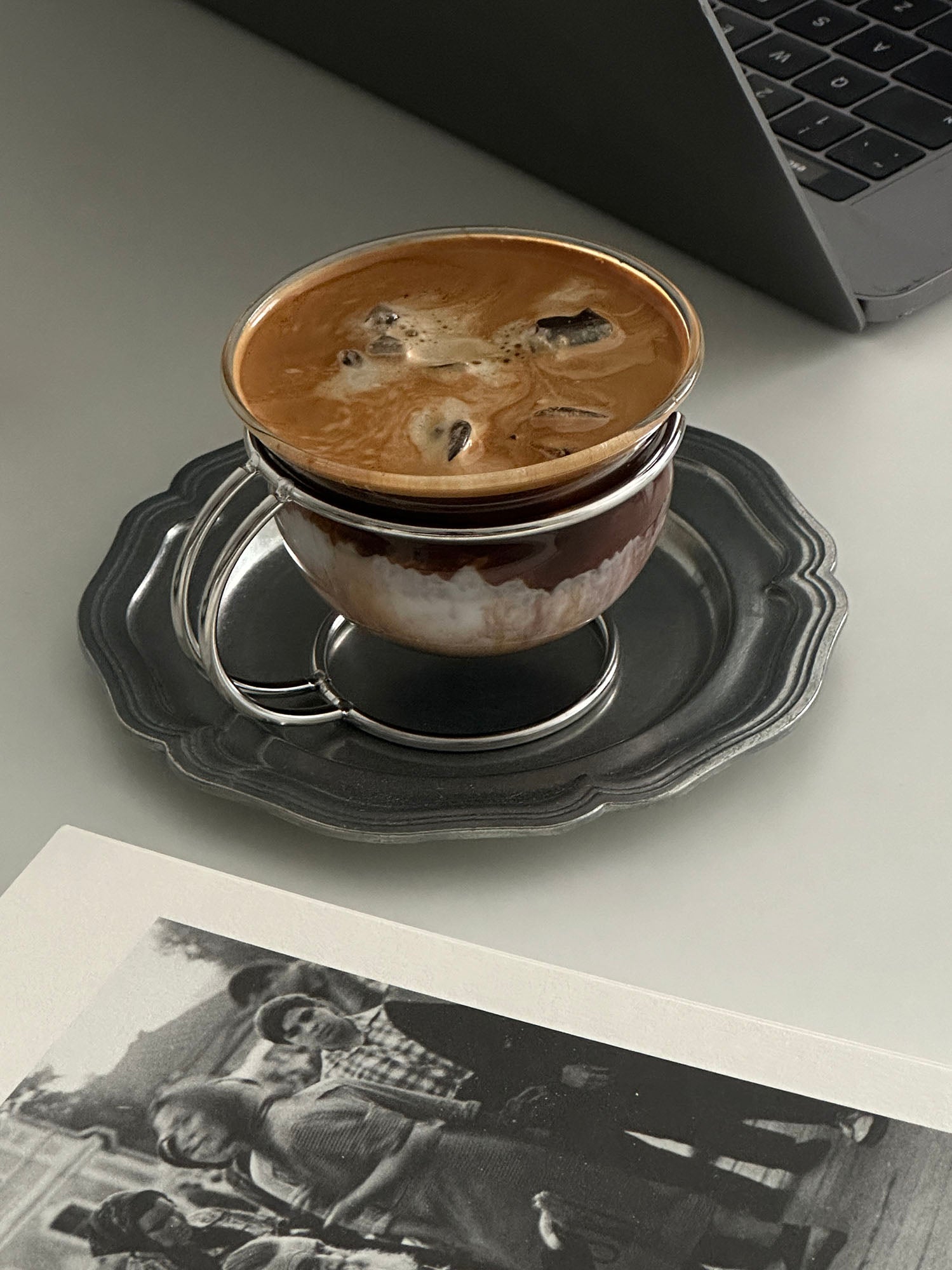 Vintage Glass Coffee Cup-2