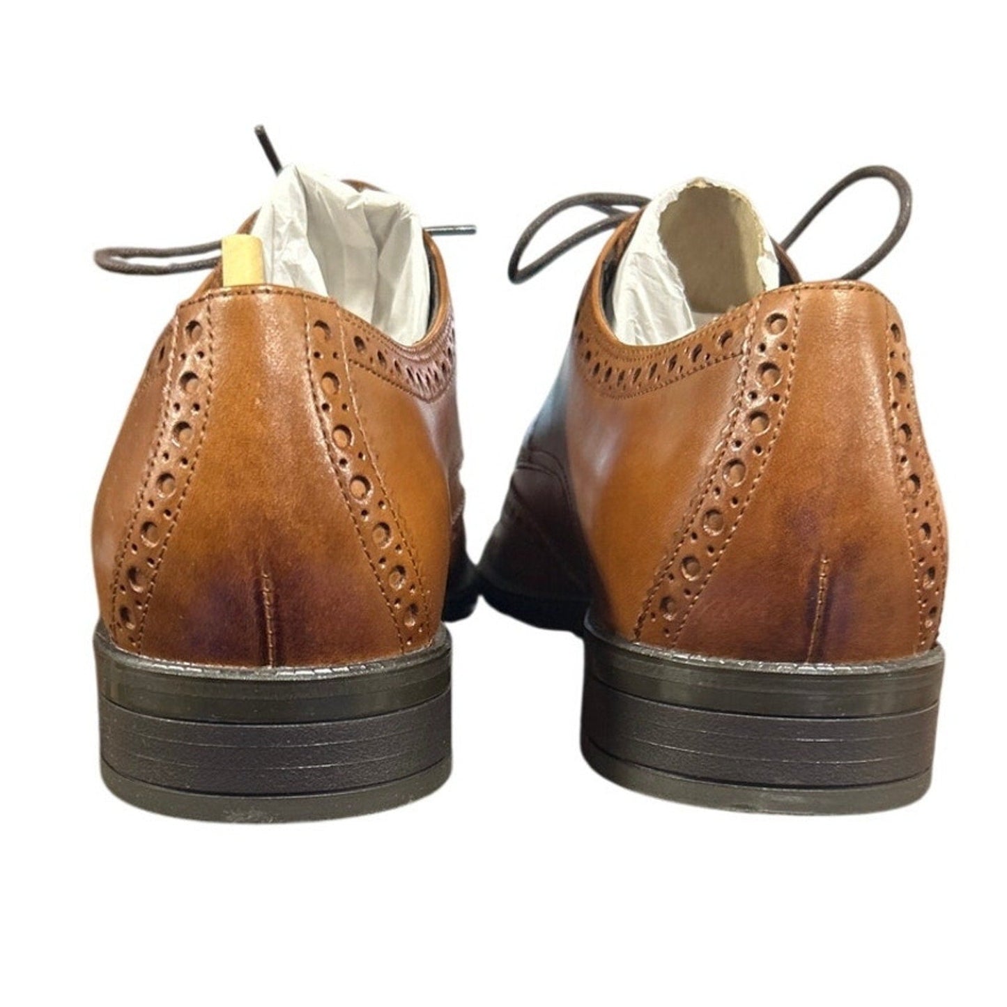 New In Box Cole Haan Mens 11 British Tan Leather Oxford Lace Up Grand 360 Shoes