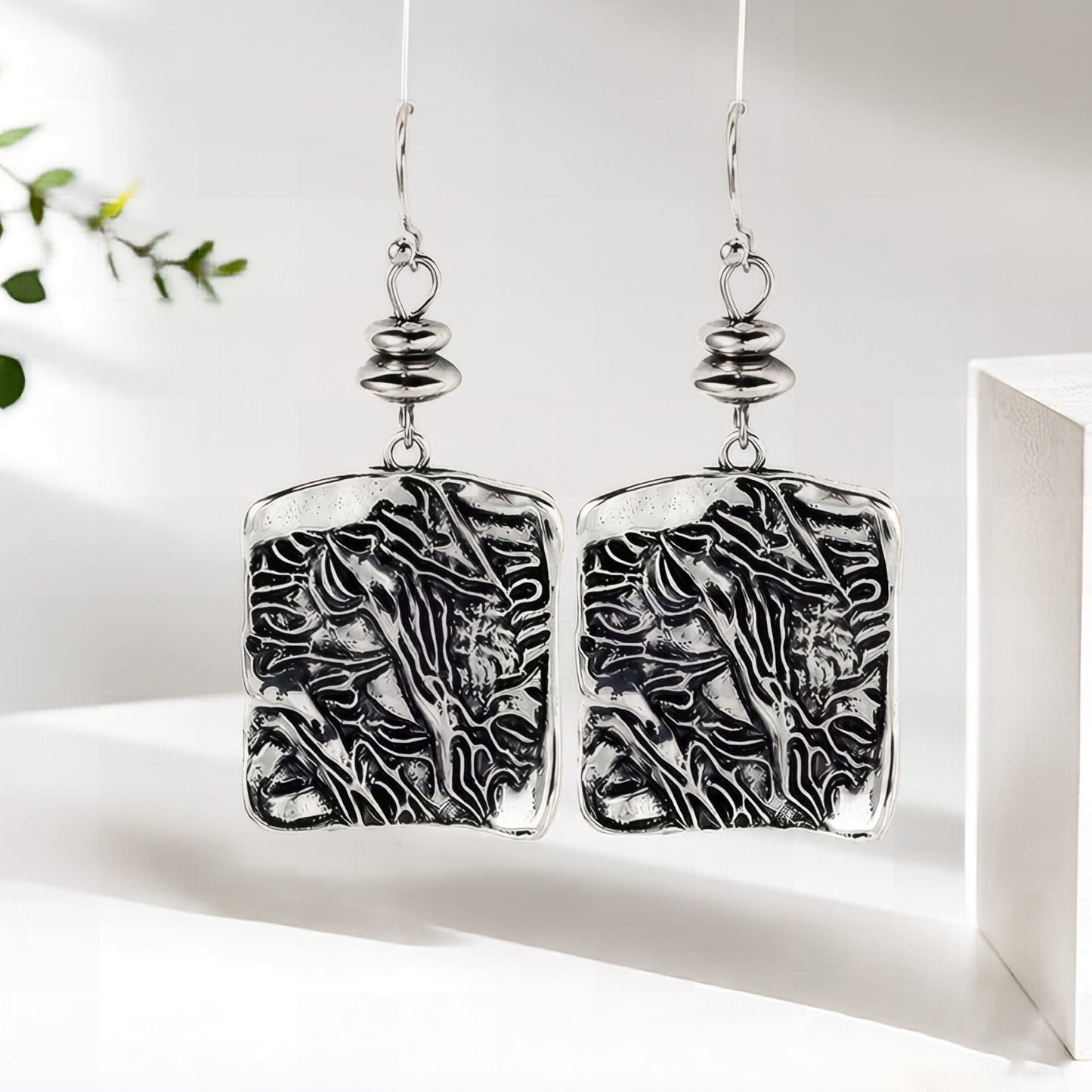 Vintage Square Earrings For Women