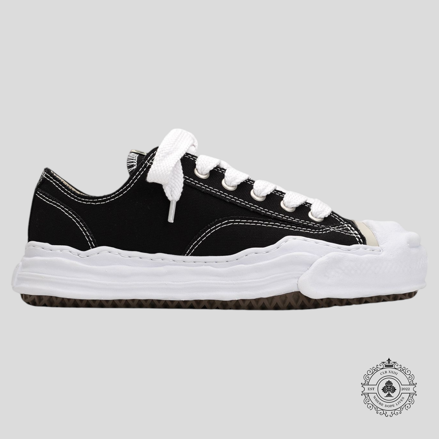 Maison Mihara Yasuhiro Hank OG Sole Canvas Low Black