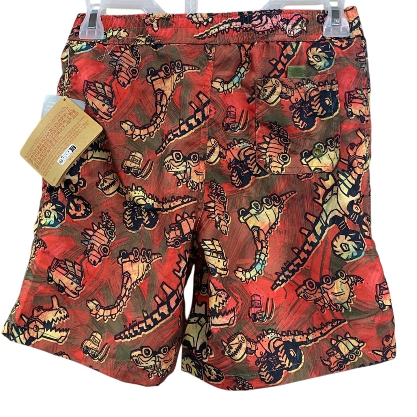 NWT New Disney Cars on the Road Boys 5/6 Lined UPF 50+ Swim Swimming Trunks