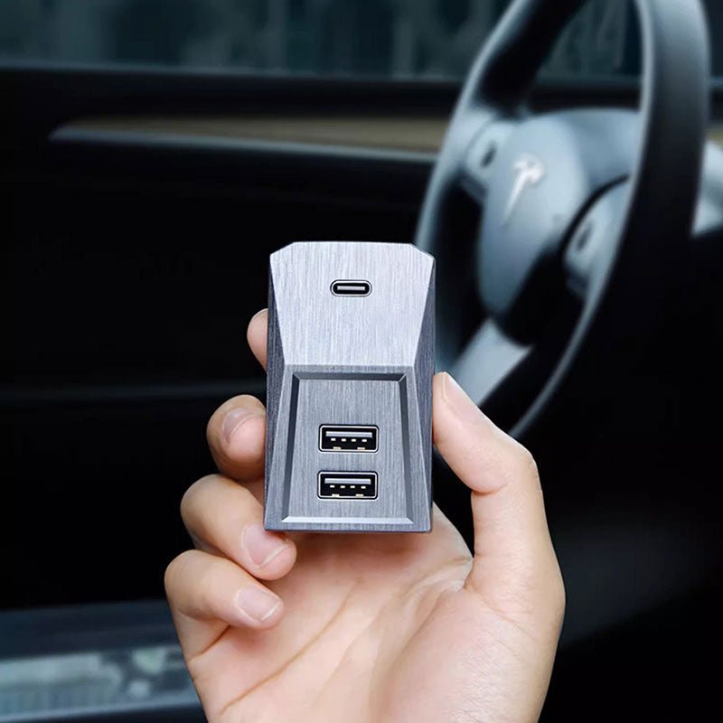 4-Port USB Hub for Model 3 / Model Y | Center Console