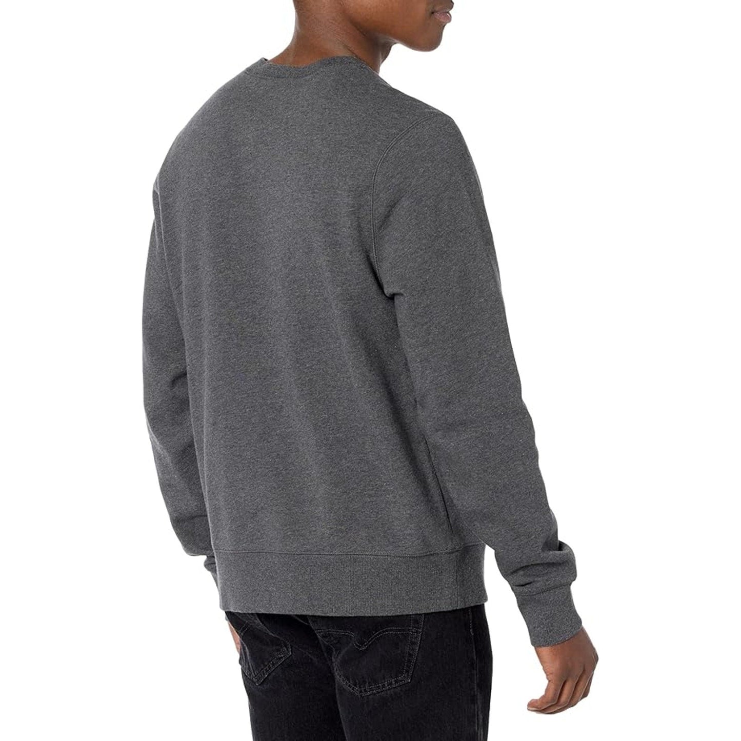 New Champion Unisex Medium Gray Pullover Sweatshirt w Bonus Plaid Flannel Hoodie