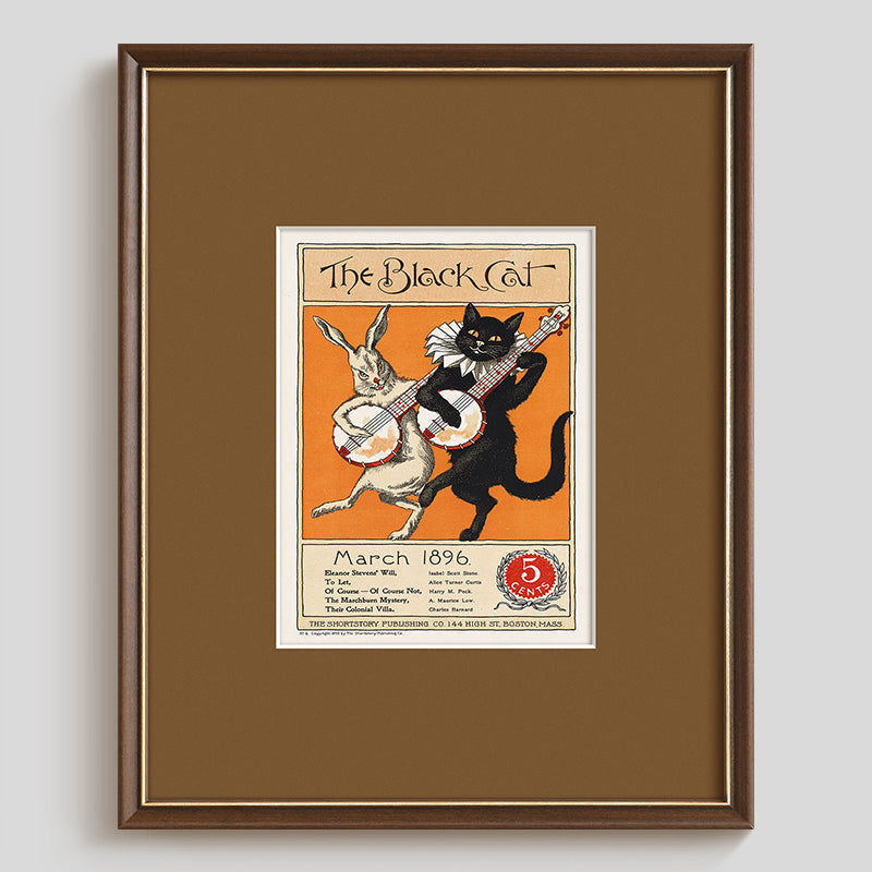 Retro Poster Cat Wall Art-1