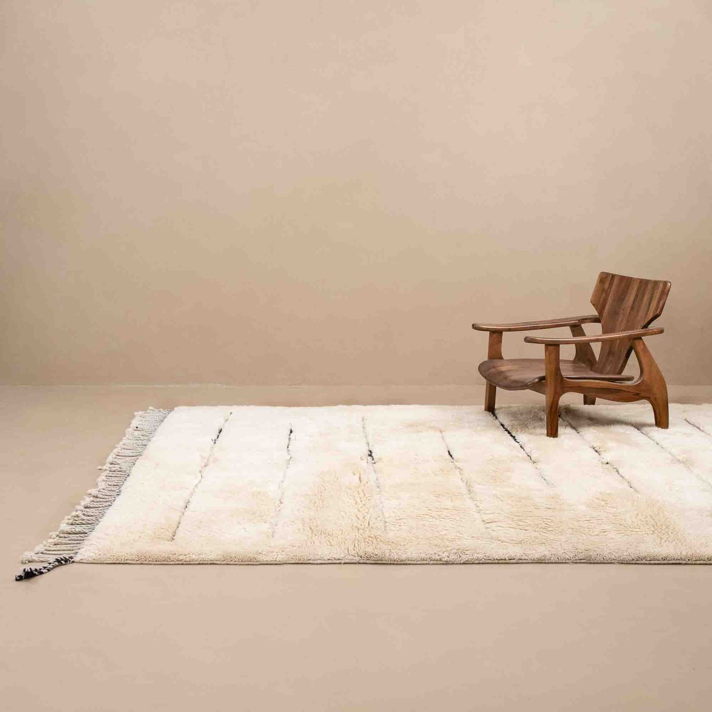 Whispered Echoes - Luxury Shag Moroccan Rug-1