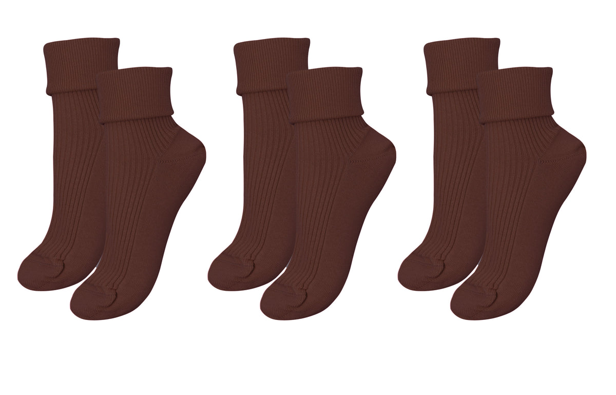 tittimitti® 100% Organic Combed Cotton Luxury Women's Socks 3-Pack. Made in Italy.