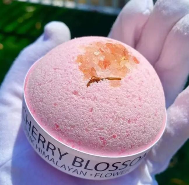 Cherry Blossom and Himalayan Salt Bath Bomb-1