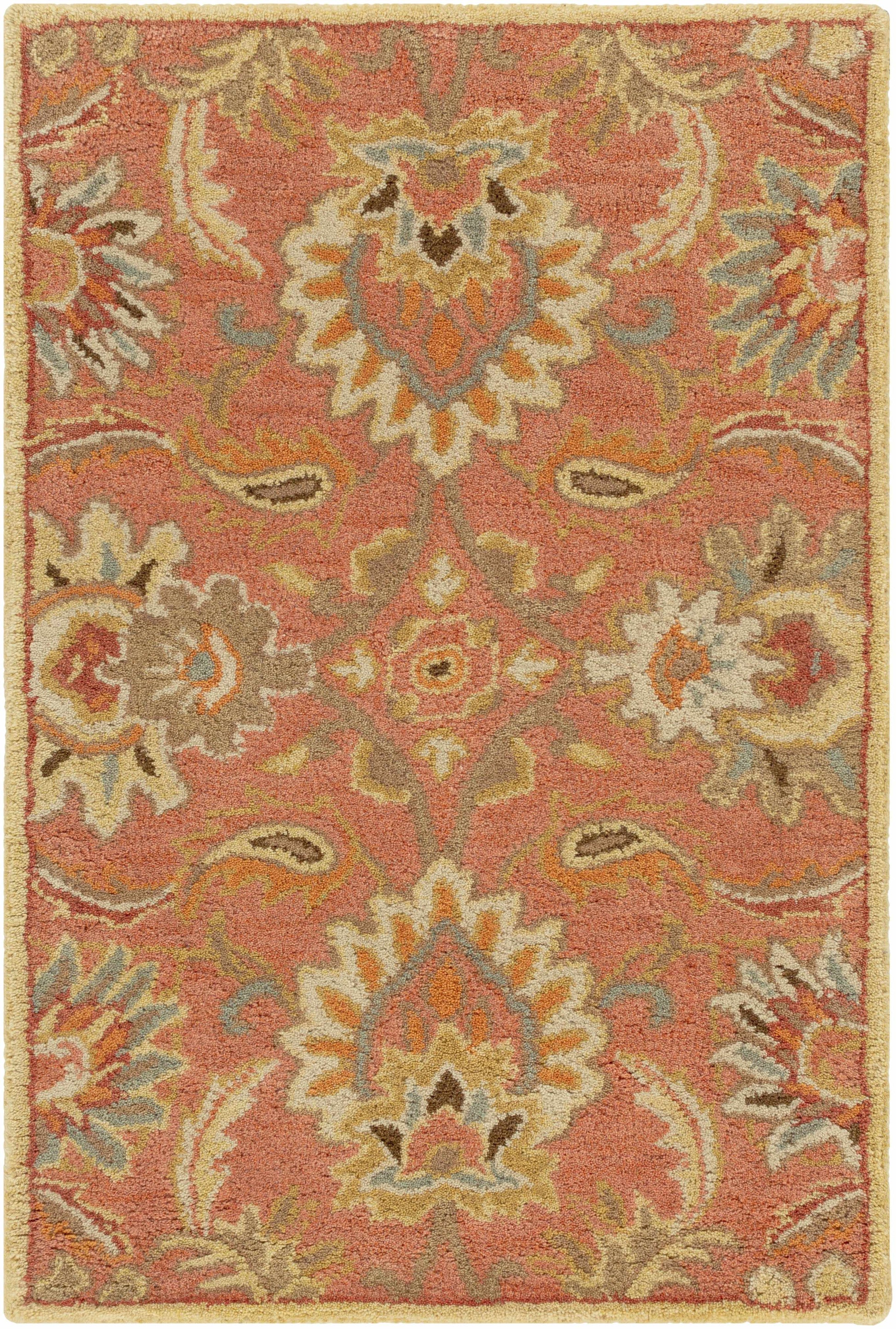 Chesterton Hand Tufted Orange 1112 Area Rug-5