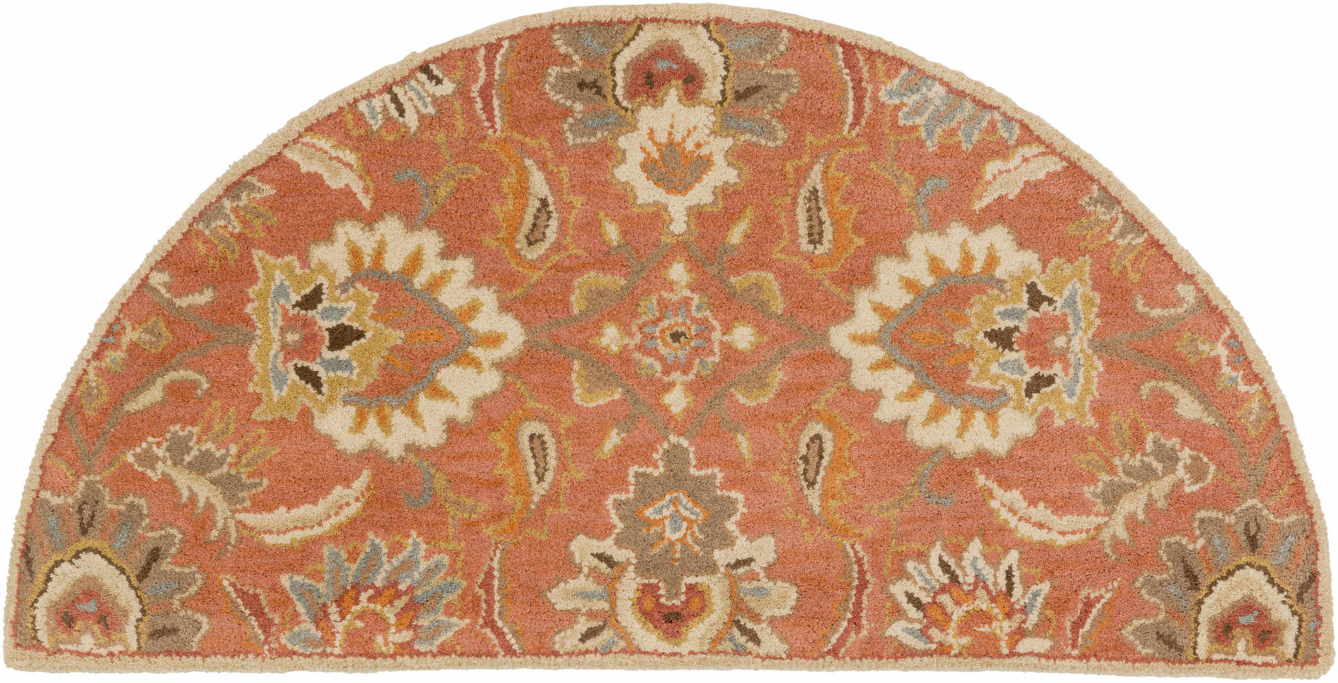 Chesterton Hand Tufted Orange 1112 Area Rug-3