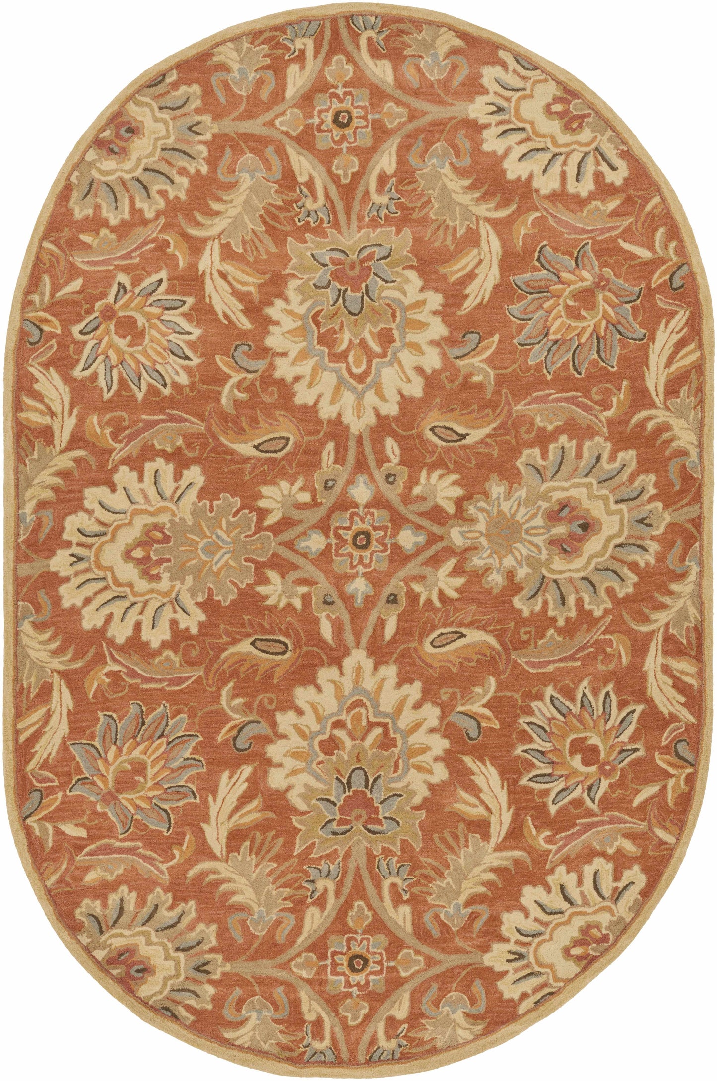 Chesterton Hand Tufted Orange 1112 Area Rug-10