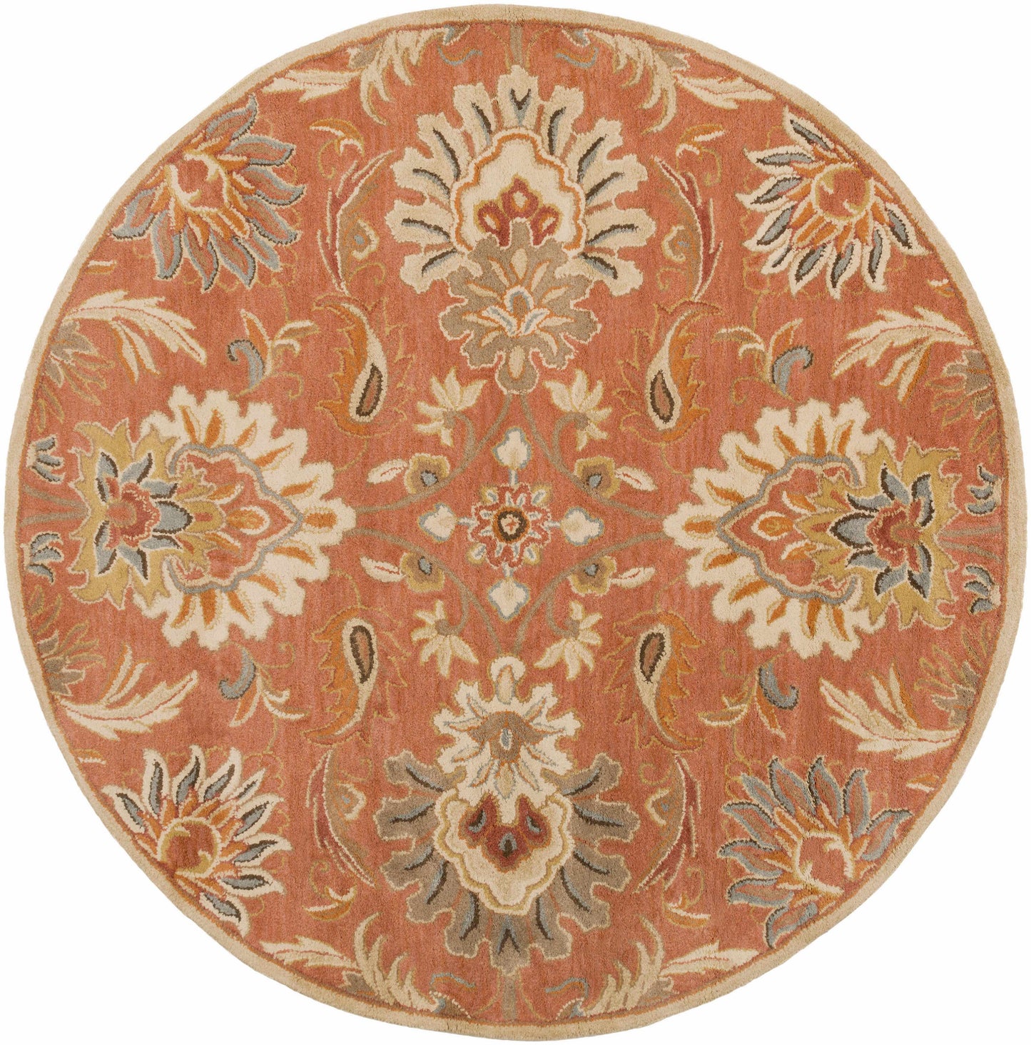 Chesterton Hand Tufted Orange 1112 Area Rug-9