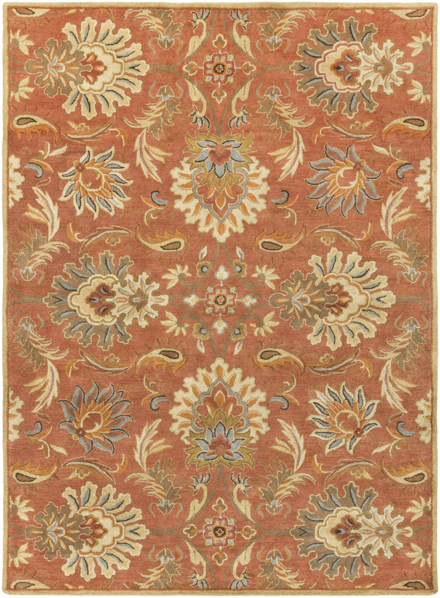 Chesterton Hand Tufted Orange 1112 Area Rug-0