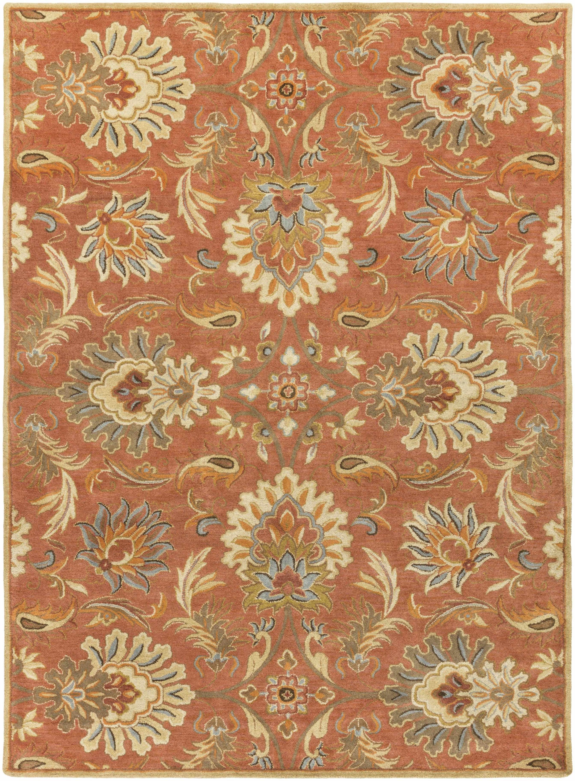 Chesterton Hand Tufted Orange 1112 Area Rug-0