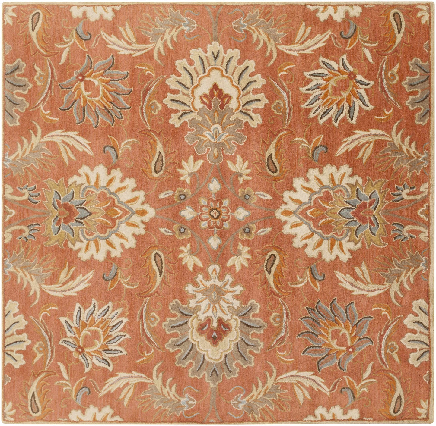Chesterton Hand Tufted Orange 1112 Area Rug-7
