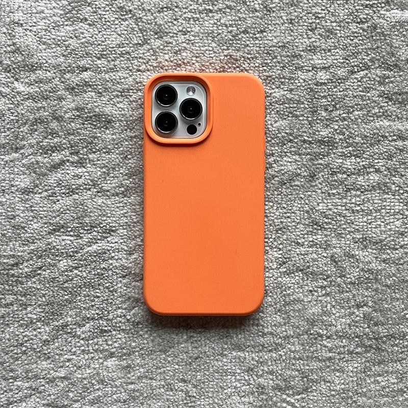 Classic Candy Color Silicone Case For iphone 13 12 Mini 14 13 Pro Max Camera Lens Protective Bumper Cover For iPhone 14 12 Pro Soft Flexible Silicone Slim Fit Case For Iphone