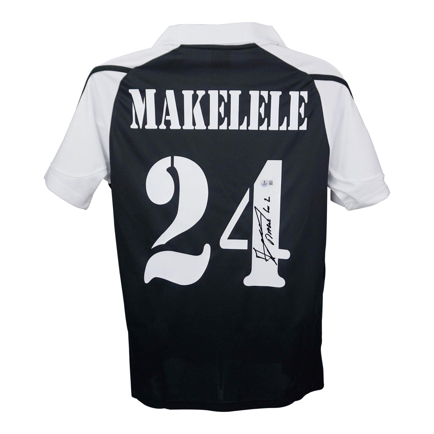 Claude Makelele Signed Real Madrid Adidas Authentic Jersey Beckett Hologram Size large