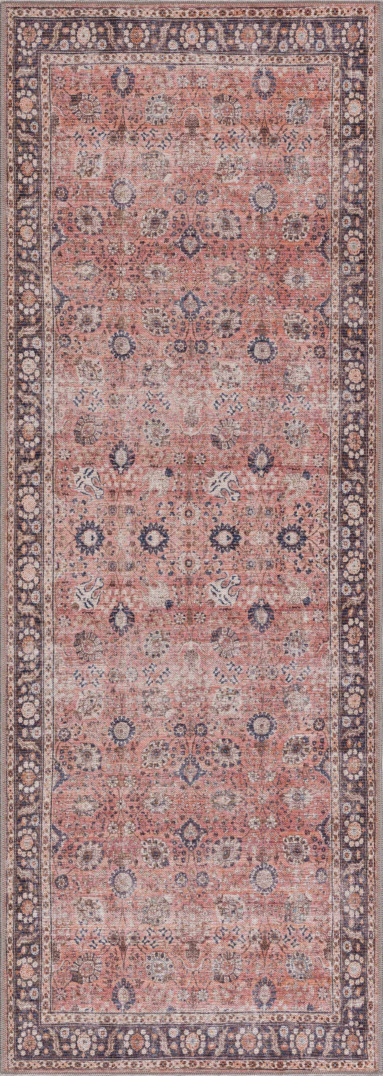 Ganyangan Red Washable Rug-6