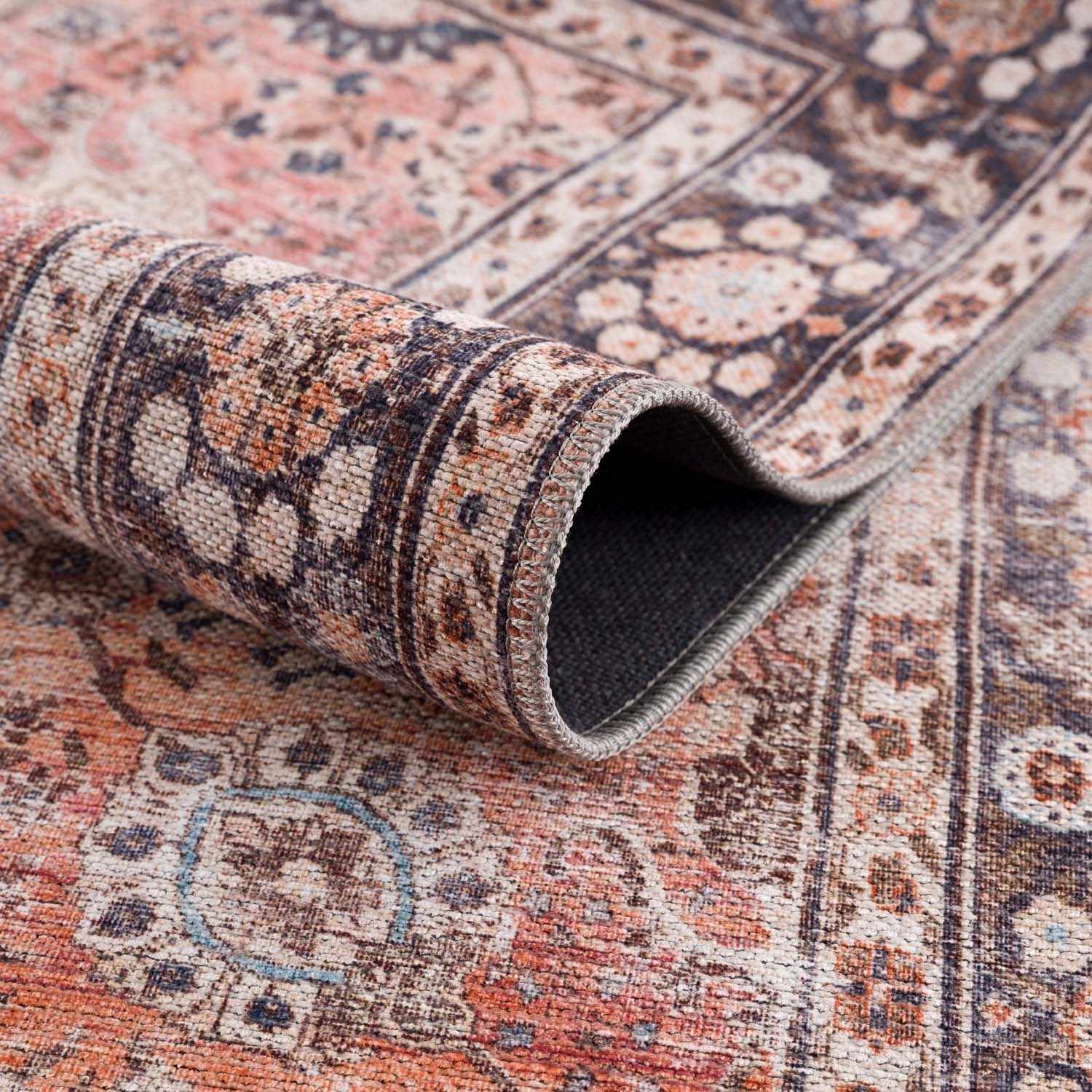 Ganyangan Red Washable Rug-4