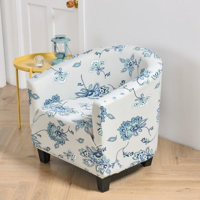 Club Chair Cover Armchair Slipcover Geometric Printed Small Sofa Covers Protect For Pets Chair Decoration Chair Slipcover Decoration Club Chair Cover Spandex Elastic Armchair Slipcover Geometric Printed Small Sofa Covers Protect For Living Room Hotel Bar