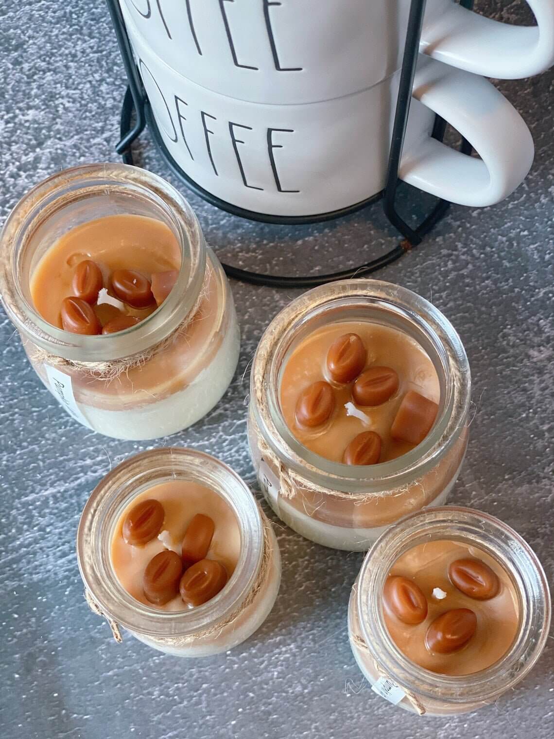 Coffee Candle in Glass Jar-2
